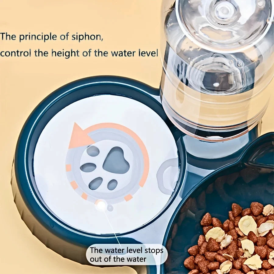 3 In 1 Cat Bowls With Water Feeder