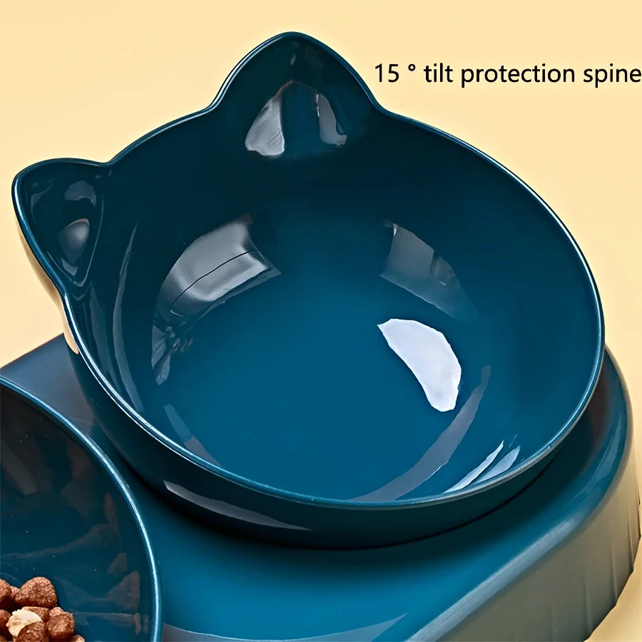 3 In 1 Cat Bowls With Water Feeder