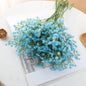 Waipfaru 20 Pcs Artificial Baby Breath Flower Pick, 21inch Real Touch Silk Faux Gypsophila Bouquets for Wedding Arrangement Party Home Decoration(White)