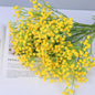 Waipfaru 20 Pcs Artificial Baby Breath Flower Pick, 21inch Real Touch Silk Faux Gypsophila Bouquets for Wedding Arrangement Party Home Decoration(White)
