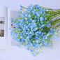 Waipfaru 20 Pcs Artificial Baby Breath Flower Pick, 21inch Real Touch Silk Faux Gypsophila Bouquets for Wedding Arrangement Party Home Decoration(White)