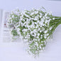 Waipfaru 20 Pcs Artificial Baby Breath Flower Pick, 21inch Real Touch Silk Faux Gypsophila Bouquets for Wedding Arrangement Party Home Decoration(White)