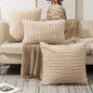 1pc Boho Faux Fur Plush Throw Pillow Covers – Luxury Soft Decorative Cushion Case
